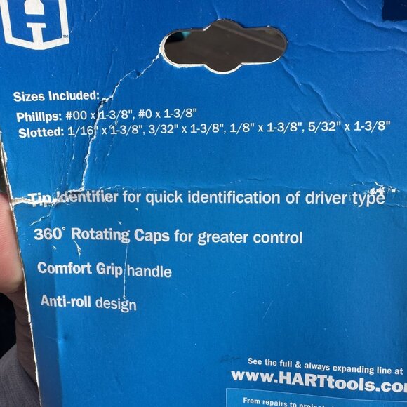 Hart 6 Pc. Precision Screwdriver Set With Comfort Grip & Anti-Roll Design - Picture 6 of 6